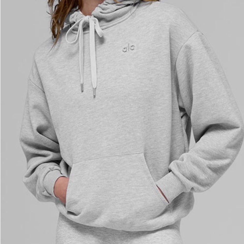 ALO Yoga Accolade Athletic Heather Grey Hoodie